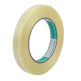 uxcell ガラス繊維テープ 断熱 ホワイト 15 x 125mm 50m全長 グリッドテープロール