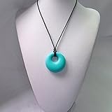 ★ Baby Teething Necklace Turquoise || Teething Pain Reduce Pendant for Babies || Front and Molar Tee