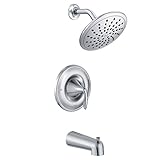 Moen t2233ep Eva浴槽シャワーシステムwith Rainshowerヘッドバルブせず、クロム