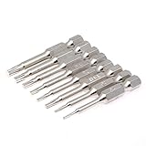 Demiawaking 8本セット50mm 磁気ヘッドビット S2クロムメッキ合金鋼 トルクススクリュードライバビット