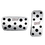 BOYOUS【最新型】 スバル オートマ用 アルミ ペダル 工具不要 AT専用設計 ブレーキ アクセル カバー 防キズ 防汚れ 滑り止め 2点セット適合多数 インプレッサ GE/GH/GR/GV系 GP/GJ系 フォレスター SG系 SH系 SJ系 レガシィBL/BP系 BM/BR系 BN系(レガシィB4) レヴォーグ VM系 XV GH系 GP系（シルバー）