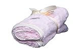 LUXE BABY Cloud Faux Fur Stroller Blanket, Pink by Luxe Baby