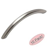 Cosmas 1722snサテンニッケルキャビネットハードウェアハンドルプル3 – 3 / 4 "インチ穴中心( 96 mm ) – 10パック