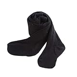 ベビータイツ　ガールズ　キッズタイツ　コットン　パンティストッキング　女の子　靴下　クツシタ　無地　シンプル　子供　肌着　厚手　（ブラック）1-6歳　Gaorui（ガオルイ）