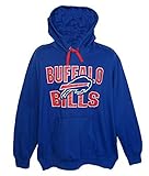 Buffalo Bills大人用XL XLフード付きプルオーバースウェットシャツ – ロイヤルブルー&レッド