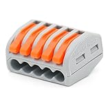 Baomainコネクタpct-215 5ポートレバーケージクランプ端子ブロック0.08 – 2.5 MM ² 32 A 250 V 4 KV 10パック