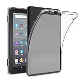 For Fire HD 8 2024/2022/2020 ケース Amazon Fire HD 8 2024 第12世代 保護カバー 【Jinmdz】 クリア ソフト シリコン TPU Fire HD8 2022 対応 (クリア)