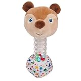 World of Eric Carle Bead Stick Rattle Brown Bear Plush [並行輸入品]