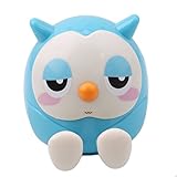 HSブルーキュートフクロウ携帯電話スタンドホルダーブラケットKids貯金箱コイン缶保存お金ボックスアクセサリー