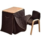 タンスのゲン パーソナルこたつ デスク こたつ 3点セットセット 70×50 一人用 高脚 ダイニングこたつ 68140111 NA