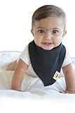 Poncho Baby Reversible Bandana Bib - Black and Beige by Poncho Baby