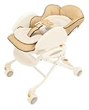 アップリカ ハイローベッド&チェア コンパクト (ニュースイング) ベージュドット