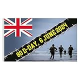 D Day 80周年記念旗 150 * 90cm D Day 80周年記念ホオジロ 休戦記念日旗 Dday記念日 記念日旗 英国D Day 