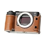 JISYIWOW SONY A7CR A7C2適用 ボディーハーフケース カメラケース電池交換でき 三脚設置でき 携帯型 三脚ネジ穴付き (ブラウン)