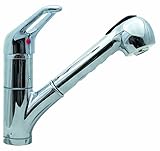 Aqua Plumb 1558020 CUPC AB1953 8-Inch Or 1-Hole Polished Chrome Pull-Out Kitchen Faucet [並行輸入品]