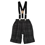 ★☆メンズクラブミニMen'ｓ Club Mini☆★サスペンダー付きハーフパンツ80cm：90cm：95cm (95cm, ブロックチェック)