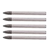 B Baosity セラミック　ガラス　タイル　三角形　ドリルビット　穴　オープナー　超硬合金製　耐久性　6サイズ　5本 - 8mm