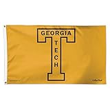 ジョージア工科大学Throwbackヴィンテージ3 x 5フラグ