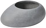 asca 造花 ポット S 50×35×19.5cm・口25cm グレイ A-10687-063