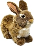 【VIAHART】 ブラウンラビット ブリジッド ぬいぐるみ 茶色 Mサイズ (約25cm) ふわふわ癒し うさぎ おもちゃ 洗えるぬいぐるみ [並行輸入品]