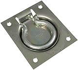 National Hardware SPB177 3" x 3-1/2" Zinc Plated Flush Ring Pulls [並行輸入品]