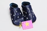 【英国製カーフレザーベビーシューズ】《星降る夜/ネイビーstarry nite/navy　》 (M)