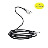 CrazyFire 【ホース単体】　NTS200多機能内視鏡用ホース 　防水内視鏡ホース 交換用 　 マイクロスコープ　ファイバースコープ　ボアスコープ　8.2MMレンズ　　 LEDライト6灯付き 排