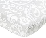 Just Born Botanica Floral Changing Pad Cover, Grey by Just Born