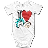 Rick and MortyでラウンドネックNursling Baby Onesieスポーツ カラー: ブラック
