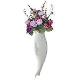 Perfeclan 花瓶　魚の形　陶器　壁　掛け　花瓶　壁画　ホテル　カフェ　家　吊り下げ　素晴らしい　装飾　全5種　 - スタイルD