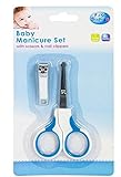 First Steps Baby Manicure Set with Scissors & Nail Clippers Blue by First Steps