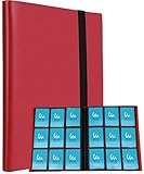 Mint Protect カードファイル 9ポケット 360枚収納 トレーディングカード トレカ ファイル (レッド)