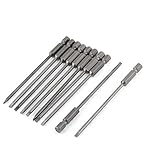 uxcell マイナスドライバービット 金属 ビット幅3mm ハードウェアツール 10個入り