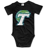 Kids Tulane Green Wave赤ちゃん男の子女の子ボディスーツロンパース100 %コットン カラー: ブラック
