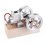 エンジンモデル OHV 4.2CC V ツイン 4 ストロークエンジンモデルキット、ミニレトロオートバイ内燃エンジン、ティーン大人向け DIY 科学教育実験おもちゃ (タイプ 7)