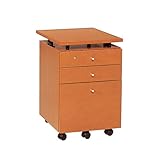 国産 完成品 天板昇降式ワゴン KZ-6 ワゴンAペアウッド[幅41cm 高さ60cm] 6140779