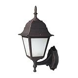 Woodbridge Lighting 60002FL-RTP Energy Saving 1-Light Outdoor Wall Sconce, Powder Coat Rust [並行輸入品]