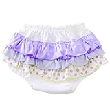 チップ＆チェリー POP　HOP　トリプルラッフルブルマー クリームポップコーン　アイボリー地 60-80cm