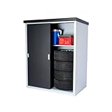 山善(YAMAZEN) ガーデンマスター 大型収納庫 YSSD-1215(SL/BK)