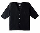 （小倉屋） KOKURAYA ダボシャツ（胸ポケット付・鳶ウェア）《013-4621》 (3L, 80-ブラック)
