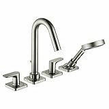 Hansgrohe 34444821 Axor Citterio M 4 Hole Roman Tub Trim, Brushed Nickel [並行輸入品]
