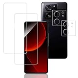 KPNS ガラスフィルム Xiaomi 13T Xiaomi13T Pro 用 (2枚)ガラスフィルム + (2枚)カメラフィルム 日本旭硝