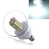 E14 5W Pure White 120 Smd 3528 Led Globe Light Lamp Bulb Ac (Usa)