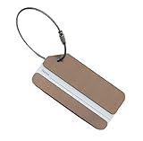 comvip旅行スーツケースバッグ荷物タグ荷物ラベルアクセサリー 8*4.2CM ブラウン