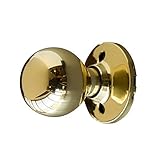 Design House 727008 Bay Dummy Door Knob, Polished Brass by Design House