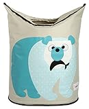 3 Sprouts(スリースプラウツ) 収納バスケット ランドリーバスケット ポーラベアー