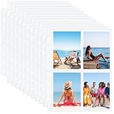 ZADAFINA カードファイル ファイル 30枚入 4ポケット6穴 カードファイル 写真収納 大容量 多功能 透明 名刺 銀行カード スターカード カード ブロマイド クリアファイル収納ホルダー 差替式ポケット