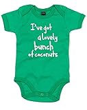 (アイヴ　ゴット　ア　ラブリー　バンチ　オブ　ココナッツ) I've Got A Lovely Bunch Of Coconuts, プリント　ベビースーツ - グリーン/白 12-18 ヶ月