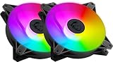 MSI MPG F120 ARGB-2B - 1200 RPM、120mm、Anit-Vibration ARGBファン。