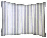 SheetWorld Crib / Toddler Percale Baby Pillow Case - Lavender Dual Stripe - Made In USA by sheetworl